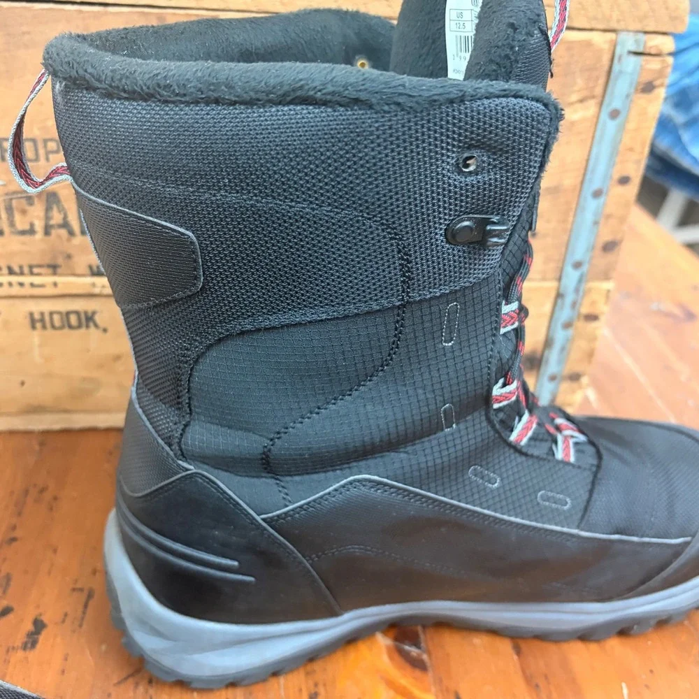 Rockmark OXM422 Mens Black Waterproof Winter Snow‎ Boots Fleece Lined Size 12.5